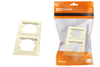 TDM Рамка 2-х постовая вертикальная сл. кость "Лама" SQ1815-0133