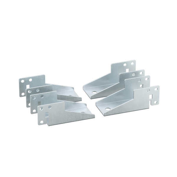 DKC Комплект фиксации цоколя CQE к полу, для панелей цоколя R5NFP, 1комплект - 4 фиксатора.