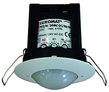 BEG Белый Датчик присутствия потолочный 360°, два реле по 100мА, напряжение 11-48V AC/DC IP20 92306