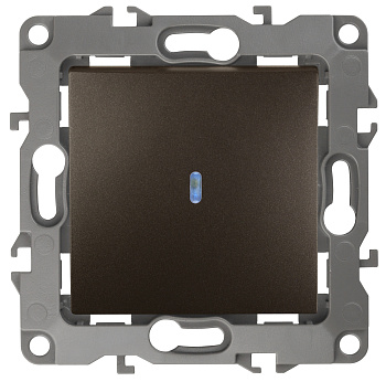 ЭРА 12-1102-13 Выключатель с подсветкой, 10АХ-250В, IP20, 12, Бронза