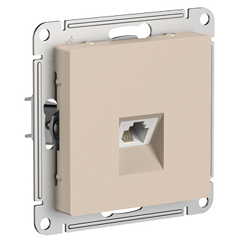 Systeme Electric AtlasDesign Песочный Розетка телефонная RJ11, механизм