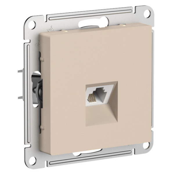 Systeme Electric AtlasDesign Песочный Розетка телефонная RJ11, механизм