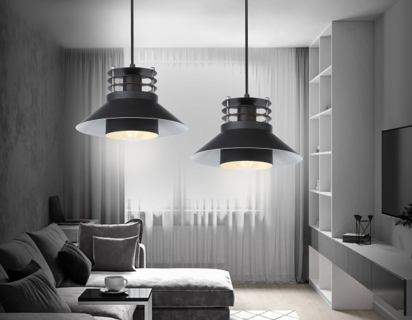 Купить Ambrella Подвесной светильник в стиле лофт TR8172 BK черный E27 max 40W D203*940