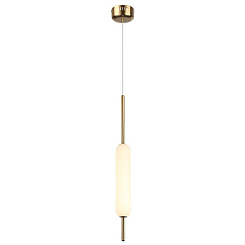 Odeon Light 4794/12L PENDANT ODL21 009 бронзовый/белый Подвес LED 12W REEDS