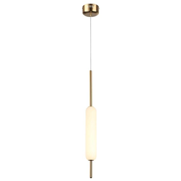 Odeon Light 4794/12L PENDANT ODL21 009 бронзовый/белый Подвес LED 12W REEDS