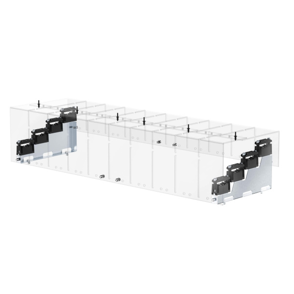 DKC Комплект зашитного кожуха ступенчатой шинной системы 3P