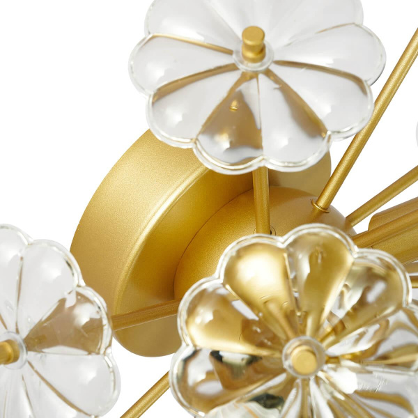 Купить Favourite 2620-4W настенный светильник Каркас золотого цвета, декоративные элементы из прозрачного стекла