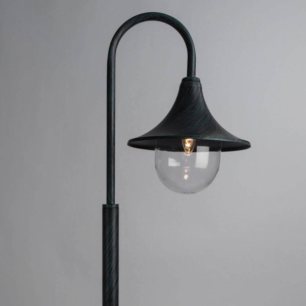 Купить Arte Lamp Malaga Медь/Прозрачный Светильник уличный наземный 1x75W E27 A1086PA-1BG