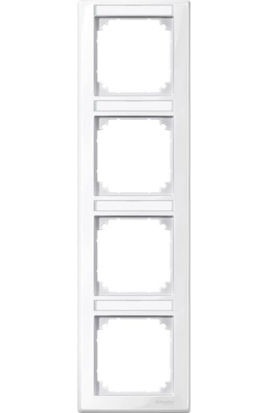 Купить SE Merten SM Полярно-Бел Рамка 4-ая с полем для надписи вертикальная (MTN470419)