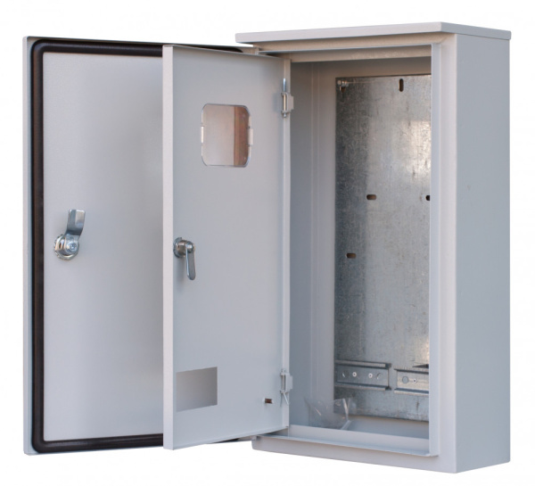 Dekraft Корпус металлический двухдверный 520х310х150 3-фазн. 12 мод. IP54 ЩРУН-3/9