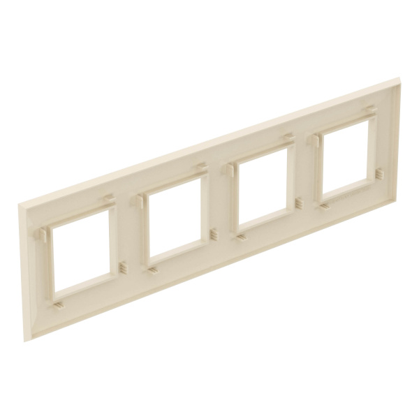 Купить DKC Рамка "Avanti", "Ванильная дымка", 4 поста (8 мод.)