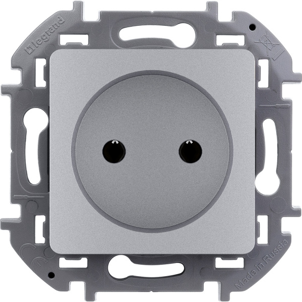 Legrand INSPIRIA Алюминий Розетка 2К - 16 А - 250 В 673712