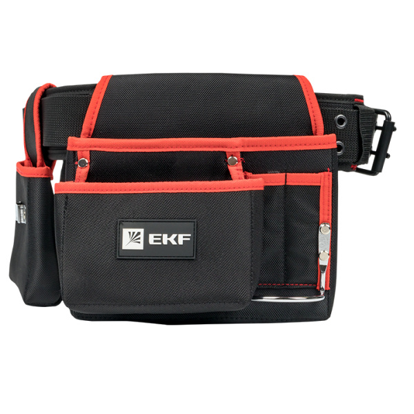 Купить EKF Basic Сумка-пояс двухсекционная усиленная с двухшпеньковым ремнем С-12 Master