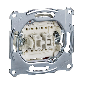 SE Merten Механизм QuickFlex Переключатель + Переключатель кнопочный MTN3128-0000