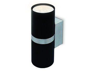 Ambrella Настенный светильник FW243/2 BK/CH черный/хром GU10*2 max 12W 155*60*76