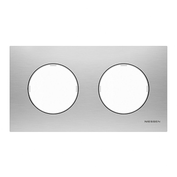 ABB SKY Moon Нержавеющая сталь Рамка 2-постовая 2CLA867200A4001