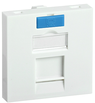 IEK ITK Вставка 45х45мм для 1 мод. Keystone Jack с маркером CS6-12M