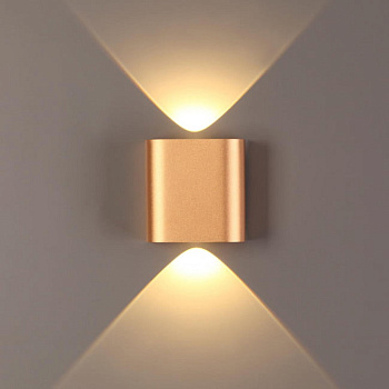 Odeon Light 4212/2WL HIGHTECH ODL21 золот/металл Настенный светильник IP20 LED 2W 241Лм 3000K MAGNUM