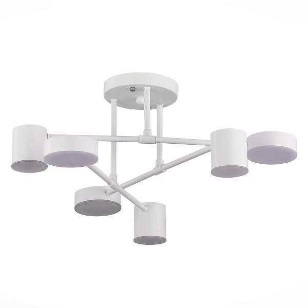 Kink Light 07649-6A,01 Люстра Мекли белый d85 h45 Led 3*6W+3*8W (4000K)