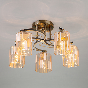 Eurosvet Потолочный светильник 30124/5 античная бронза 00000083482