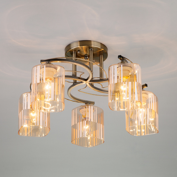 Eurosvet Потолочный светильник 30124/5 античная бронза 00000083482