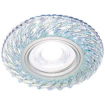 Ambrella Встраиваемый точечный светильник со светодиодной лентой S295 CH хром/прозрачный хрусталь/MR16+3W(LED COLD)