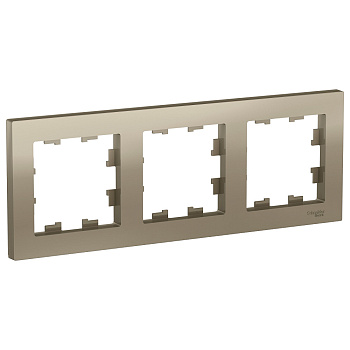 Systeme Electric AtlasDesign Шампань Рамка 3-ая, универсальная