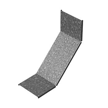 OSTEC Крышка к углу внутреннему для лестничного лотка НЛО 200, толщ. 1,0 мм, Сендзимир цинк