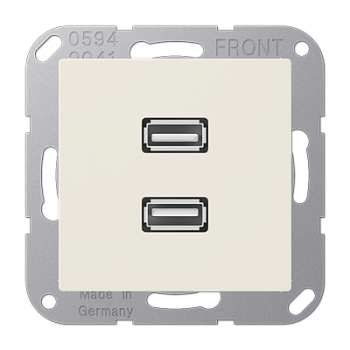 JUNG Мультимедиа разъём, слоновая кость MAA1153