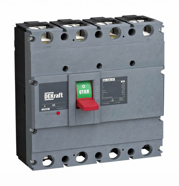 Dekraft Силовой автоматический выключатель 4P 700А 50кА ВА-306