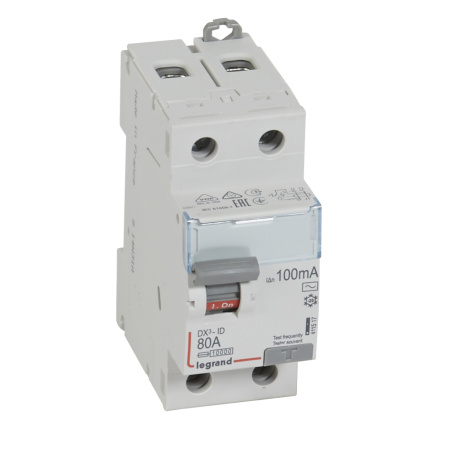 Legrand DX3 УЗО 2P 80А 100мА-AC 411517