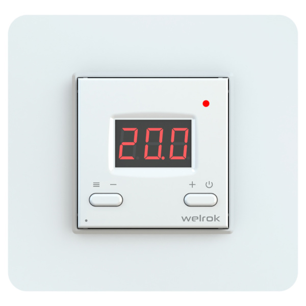 Welrok az Wi-Fi Терморегулятор 16 А, 3000 ВА, 5…45 °С