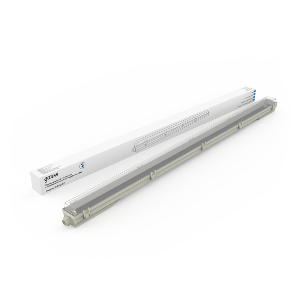 Gauss Светильник линейный СПП-Т8-G13 INDUSTRY 220-230V IP65 1260*70*61мм для LED ламп 1х1200мм 909410112 Купить Gauss Светильник линейный СПП-Т8-G13 INDUSTRY 220-230V IP65 1260*70*61мм для LED ламп 1х1200мм 909410112