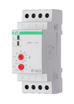 Devi Терморегулятор RT-822 (+30°C-+60°C) на шину DIN, с датчиком RT на проводе, 16А 140F1082R