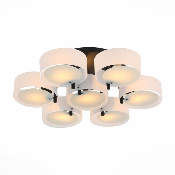 Купить Evoluce SL483.402.07 Люстра потолочная Черный/Белый E27 7*60W