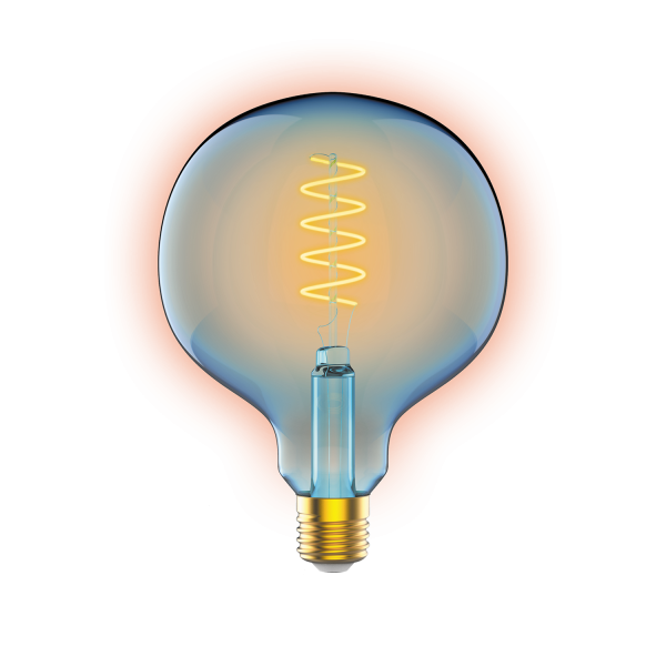 Купить Gauss Лампа Filament G125 5W 190lm 1800К Е27 sky blue flexible LED 1013802105