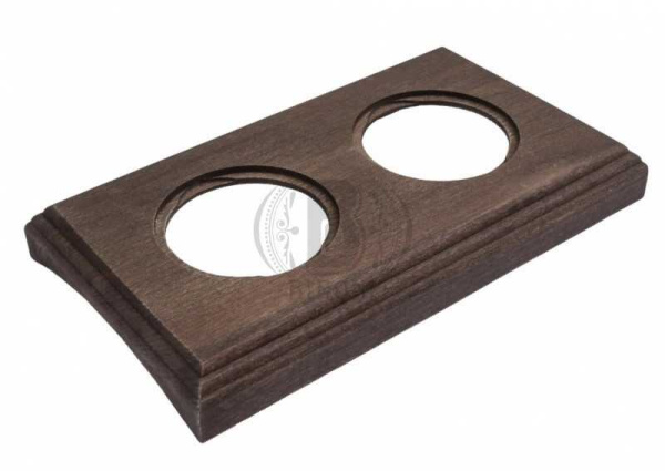 BIRONI Шедель Бук Винтаж Рамка 2-ая на бревно 280мм (скрытый монтаж) BF4C28-620-18