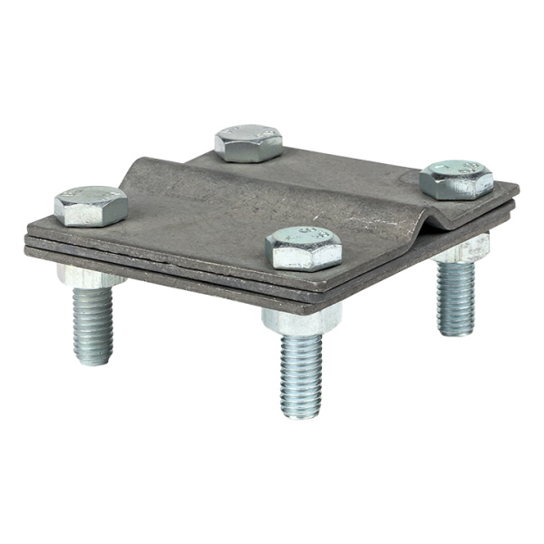 Купить EKF PROxima Зажим полоса 40 - прут 10 (3 пластины 70x70мм) HZ