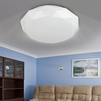 ЭРА Светильник потолочный светодиодный SPB-6-18-4K Sparkle без ДУ 18Вт 4000K