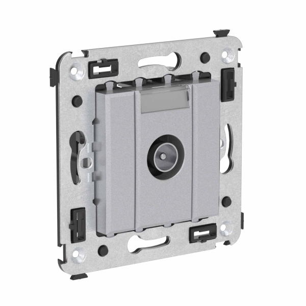 Купить DKC Розетка TV оконечная в стену, "Avanti", "Закаленная сталь"