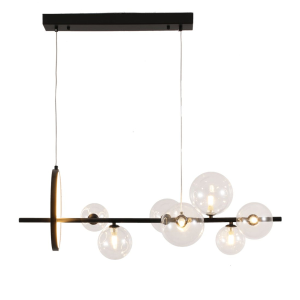 Kink Light 07608-7А,19 Люстра Иона черный w90*28 h200 G9 7*5W+ Led 17W (Led) (лампами не комплектуется)