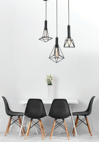 Купить Maytoni Loft Spider Черный Подвес 3xE27 60W T021-03-B