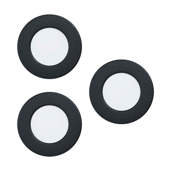 Eglo 99146 Светодиодный комплект встраиваемых cветильников FUEVA 5, 3х2,7W (LED), ?86, ET26, 3х300lm, 3000K