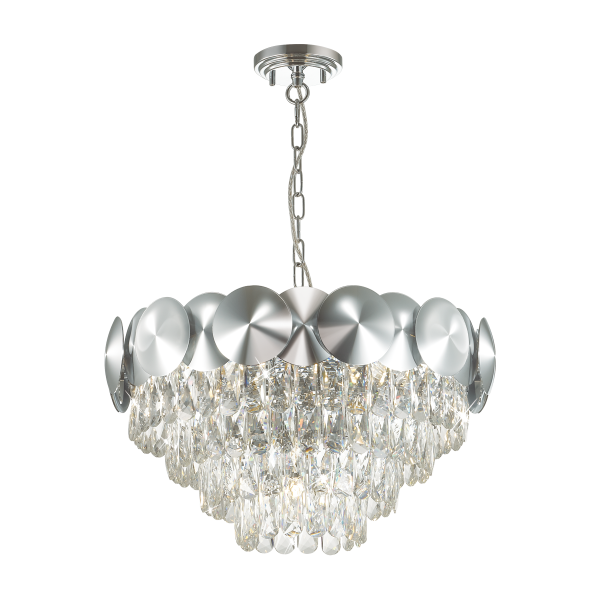 Купить Odeon Light 4972/5 HALL ODL22 375 хром/пластик/хрусталь Люстра E27 5*40W CATRIS