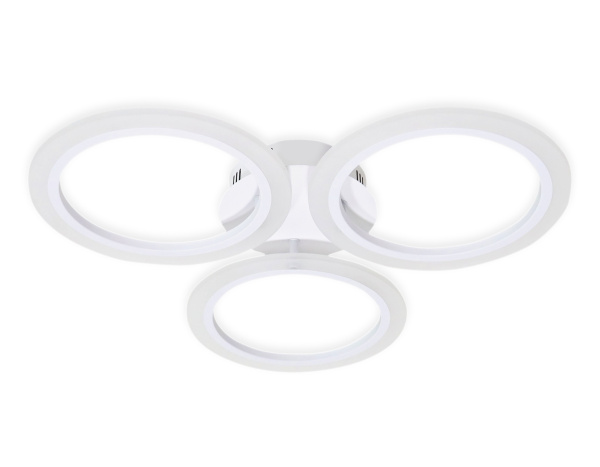 Купить Ambrella Потолочный светодиодный светильник с пультом FA4052/3 WH белый 4200K/3000/6400K 51W D580*80 (ПДУ ИК)