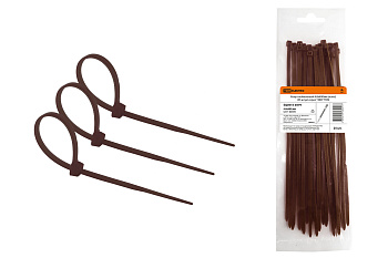 TDM Хомут нейлоновый 4.8х400мм (венге) (25 штук) серия "ЭКО" SQ0515-0379