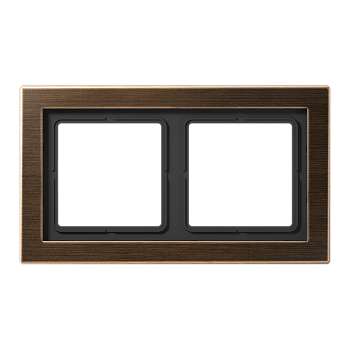 JUNG 2-постовая рамка, British standart BS2182MEAT