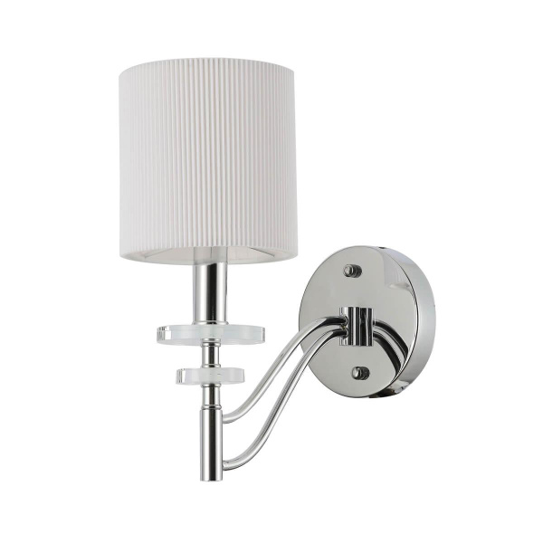Купить Favourite 2680-1W настенный светильник Каркас цвета хром, плафон из белой ткани