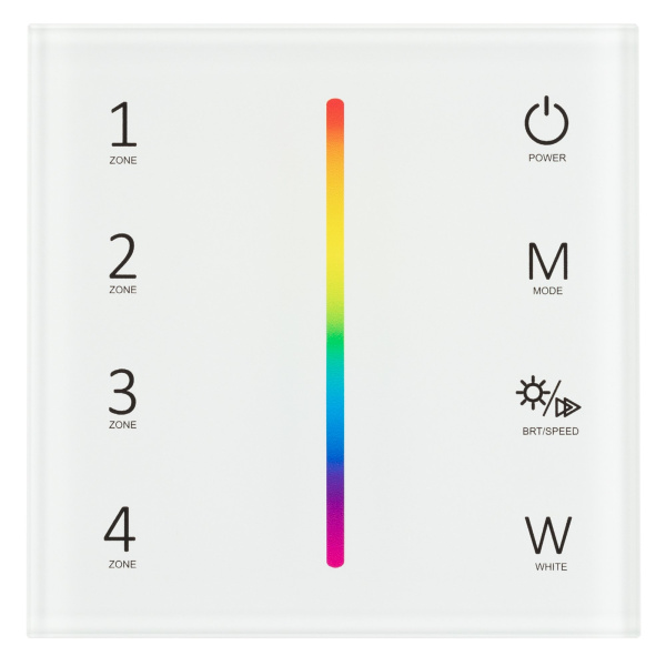 Купить Arlight Панель Sens SMART-P45-RGBW White (230V, 4 зоны, 2.4G) (IP20 Пластик, 5 лет) 028140