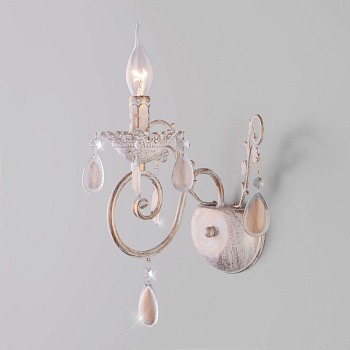 Eurosvet Классическое бра 10009/1 золото с белым 00000073168